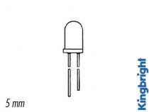 L-56 bgd led clignotante 5mm vert diff. 8mcd (L-56BGD)