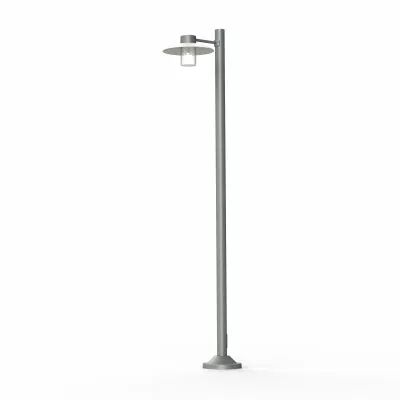 Lampadaire Aubanne N�4 Gris m�tal Diffuseur d�poli (101008023)