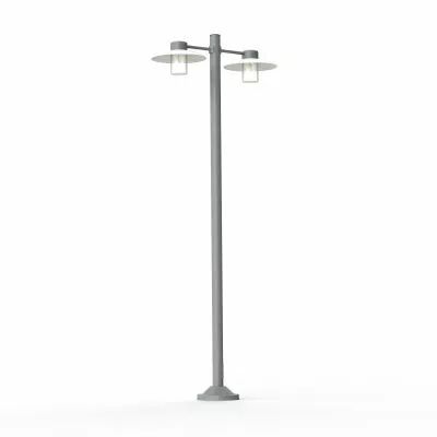Lampadaire Aubanne N�5 Gris m�tal Diffuseur d�poli (101010023)