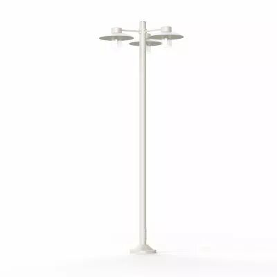 Lampadaire Aubanne N�6 Blanc pur Diffuseur d�poli (101012101)