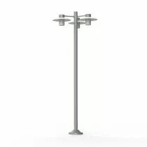 Lampadaire Aubanne N°6 Gris métal Diffuseur dépoli (101012023)