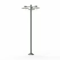 Lampadaire Aubanne N&deg;6 Gris m&eacute;tal Diffuseur d&eacute;poli (101012023)