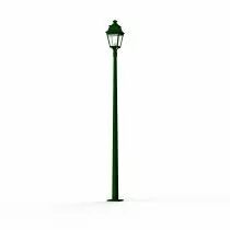 Lampadaire Avenue 3 N&deg;11 Vert Anglais Diffuseur clair (103057019)