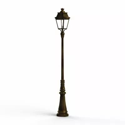 Lampadaire Avenue 3 N�7 Patin� dor� Diffuseur clair (103027009)