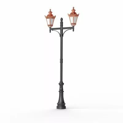 Lampadaire Citadelle N�7 Cuivre patin� sans vernis (116042083)