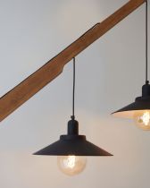 LAMPADAIRE EN BOIS - 2 X SUSPENSIONS E27 - Gamme michio