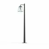 Lampadaire Lampiok 2 N°4 Bleu 111 - Gris noir Diffuseur opale (178012111)