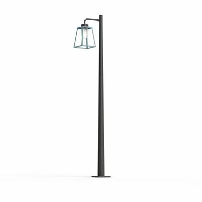 Lampadaire Lampiok 2 N�4 Bleu 111 - Gris noir Diffuseur opale (178012111)