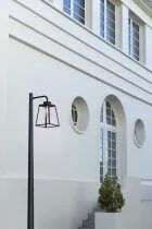 Lampadaire Lampiok 2 N&deg;4 Cuivre patin&eacute; vernis 080 - Gris Diffuseur opale (178012080)