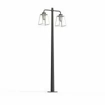 Lampadaire Lampiok 2 N&deg;5 Blanc pur 101 - Gris noir Diffuseur opale (178014101)