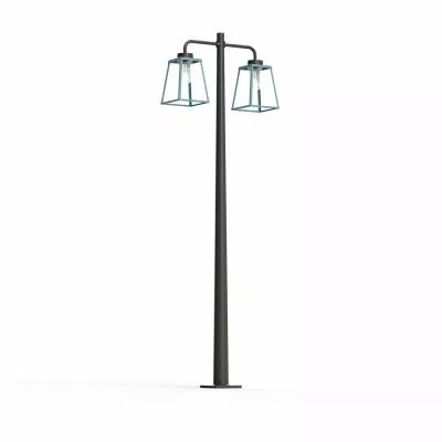 Lampadaire Lampiok 2 N�5 Bleu 111 - Gris noir Diffuseur opale (178014111)