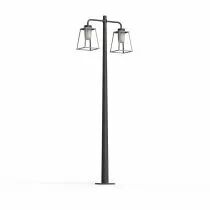 Lampadaire Lampiok 2 N&deg;5 Gris soie 105 - Gris noir Diffuseur opale (178014105)