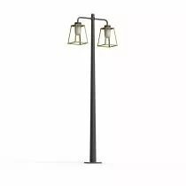 Lampadaire Lampiok 2 N°5 Laiton vernis teinté 070 - Gris Diffuseur opale (178014070)