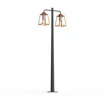 Lampadaire Lampiok 2 N&deg;5 Orang&eacute; pur 014 - Gris noir Diffuseur opale (178014014)