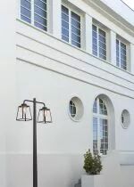 Lampadaire Lampiok 2 N&deg;5 Rouge tomate 110 - Gris noir Diffuseur opale (178014110)