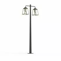 Lampadaire Lampiok 2 N&deg;5 Vert foug&egrave;re 109 - Gris noir Diffuseur opale (178014109)