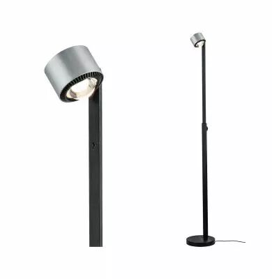 Lampadaire LED Aldan 12 W Noir/Alu bross� gradable (79717 )
