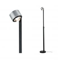 Lampadaire LED Aldan 12 W Noir/Alu bross gradable (79717 )