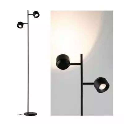 Lampadaire LED Puric Pane I 2x3W 3Stepdim Noir 230V m�tal/plastique (79775)