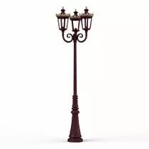 Lampadaire Louvre N&deg;10 E27 Rouge vin (133019066)