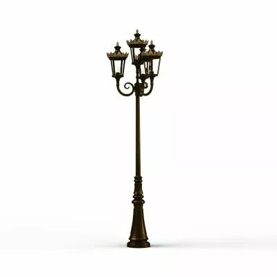 Lampadaire Louvre N�11 E27 Patin� dor� (133021009)
