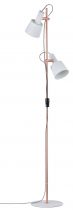 Lampadaire Neordic Haldar 2 flammes Blanc / Cuivre (79660)