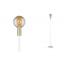 Lampadaire Neordic Soa 1 flamme Blanc / Dor / Marbre (79615)