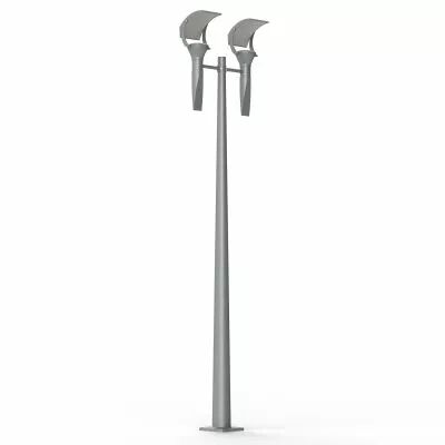Lampadaire OL33 N�6 verre tremp� Gris soie LED 28W, 4500K, blanc neutre(144215105)