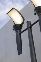 Lampadaire OL33 N&deg;6 verre tremp&eacute; Rouge tomate (LED 28W, 4500K, blanc neutre144215110)