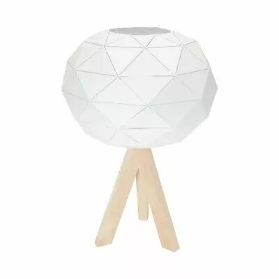 Lampe � poser E27 Max.60W abatjour Blanc ext�rieur / int�rieur  pieds Bois