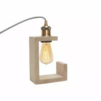 LAMPE � POSER en B�TON E27 - forme de L