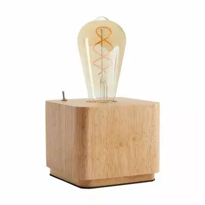 LAMPE � POSER en BOIS, douille E27