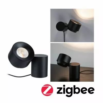 Lampe � poser LED Puric Pane I ZB 3W grd Noir 230V syn/m�tal (79781)