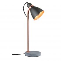 Lampe à poser Neordic Orm 1 flamme Cuivre / Béton (79624)