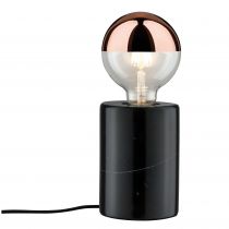 Lampe à poser Neordic Soa 1 flamme Noir / Marbre (79600)