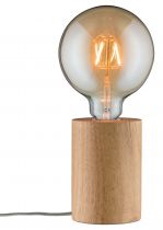 Lampe à poser Neordic Talin 1 flamme Bois (79640)