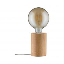 Lampe à poser Neordic Talin 1 flamme Bois (79640)