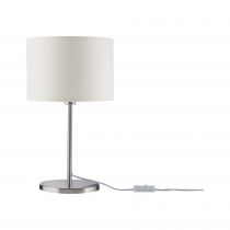 Lampe à poser Tessa Crème/Acier brossé sans ampoule, max. 40 W E14 (70923 )