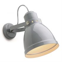 lampe d\'atelier rétro métal noire. E27 diam 15,5cm (182552)
