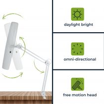 Lampe de bureau - 3 x 14w - blanc (VTLAMP6)