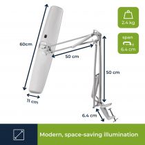 Lampe de bureau - 3 x 14w - blanc (VTLAMP6)