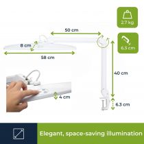 Lampe De Bureau Led - Intensité Variable - 84 Leds - Blanc (VTLLAMP17)