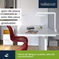 Lampe De Bureau Led - Intensit&eacute; Variable - 84 Leds - Blanc (VTLLAMP17)