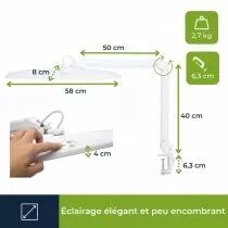 Lampe De Bureau Led - Intensit&eacute; Variable - 84 Leds - Blanc (VTLLAMP17)