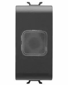 Lampe de secours - 230v ac 50/60 hz 1h - 1 module - noir - chorus