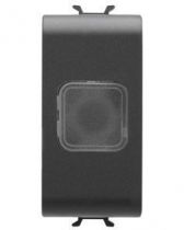 Lampe de secours - 230v ac 50/60 hz 1h - 1 module - noir - chorus