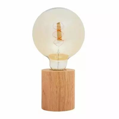 Lampe en bois � poser ou � suspendre, E27