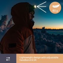 Lampe frontale à 7 leds blanches ultralumineuses (EHL12)