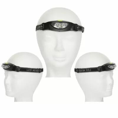 Lampe Frontale Avec 3 Led Blanches Ultralumineuses (EHL7N)