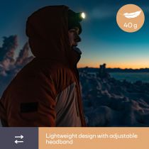 Lampe Frontale Avec 3 Led Blanches Ultralumineuses (EHL7N)